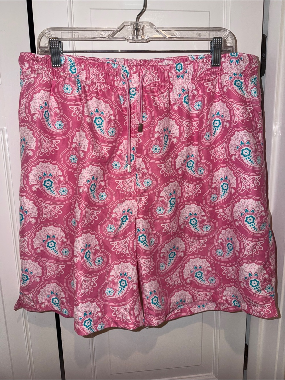 Women's Pink Paisley Lounge Shorts